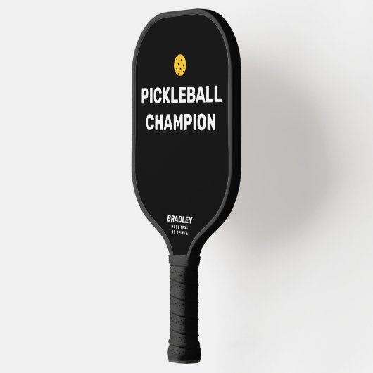 Funny Pickleball Champion Custom Text Name Pickleball Paddle (Links)