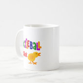 Funny Pickleball Chick Art Koffiemok (Voorkant links)