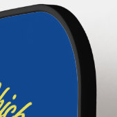 Funny Pickleball Chick Custom met Name Paddle (Links Detail)