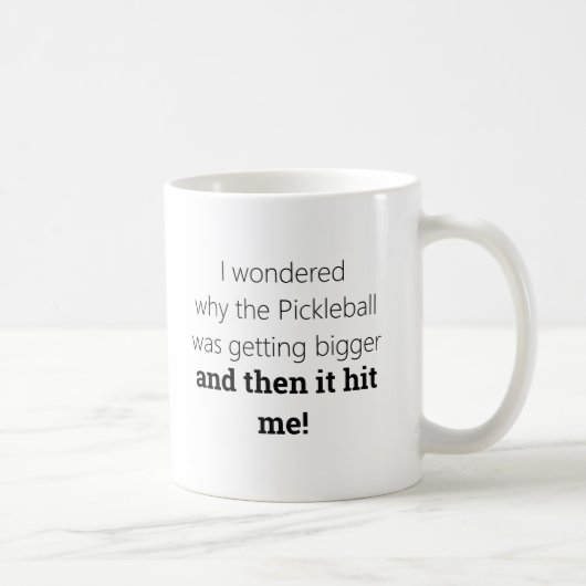 Funny Pickleball Coffee Mok van Deb Jeffrey (Rechts)