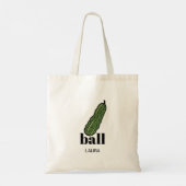 Funny Pickleball Dill en Ball Persoonlijk Tote Bag (Achterkant)