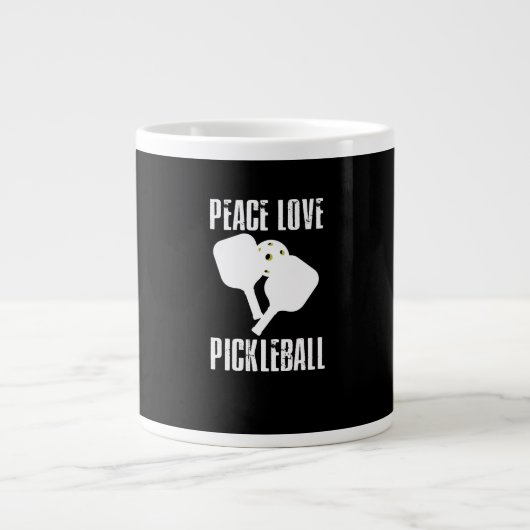 Funny Pickleball Extra Grote Beker (Voorkant)