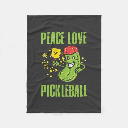 Funny Pickleball Fleece Deken (Voorkant)