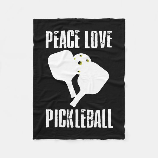 Funny Pickleball Fleece Deken (Voorkant)