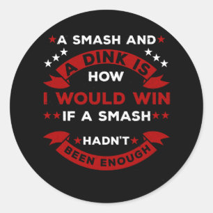 Funny Pickleball Gezegde Ronde Sticker