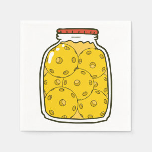 Funny Pickleball Jar Servet