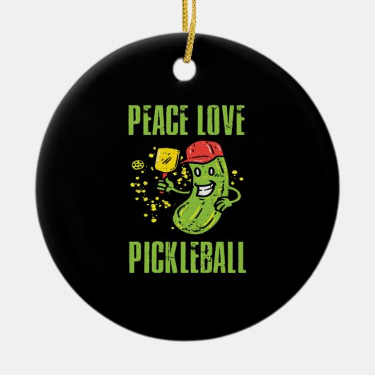 Funny Pickleball Keramisch Ornament (Voorkant)