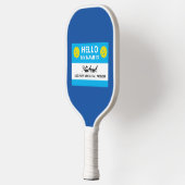 Funny Pickleball Mijn naam is bestemd voor Pickleb Paddle (Links)