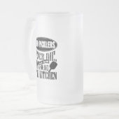 Funny Pickleball Old Picklers sterven nooit Matglas Bierpul (Voorkant links)