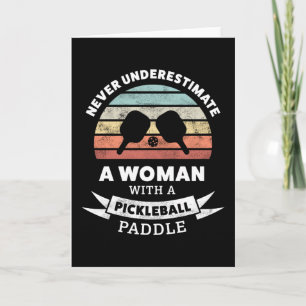 Funny Pickleball Paddle Gift voor oma Kaart