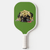 Funny Pickleball Paddle Pug Dog - Aangepaste kleur (Achterkant)