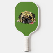 Funny Pickleball Paddle Pug Dog - Aangepaste kleur (Voorkant)