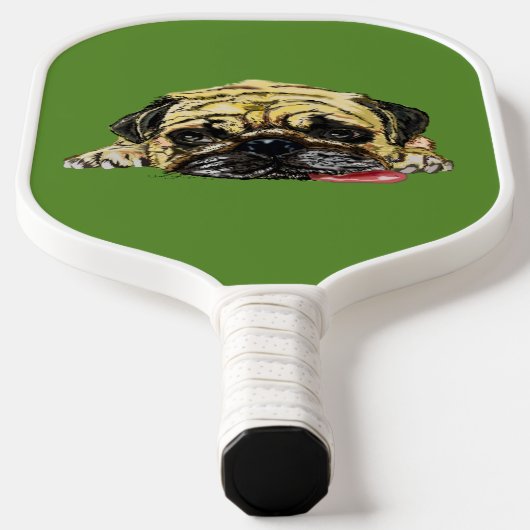 Funny Pickleball Paddle Pug Dog - Aangepaste kleur (Laagn)