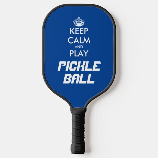 Funny pickleball paddles - Hou rustig en speel doo (Achterkant)