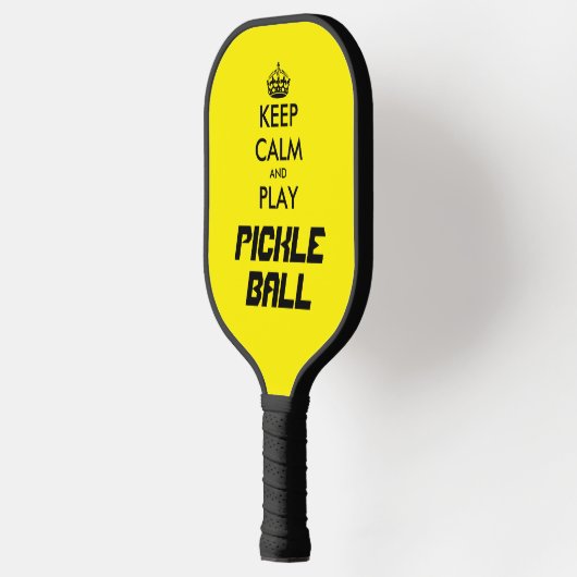 Funny pickleball paddles - Hou rustig en speel doo (Links)