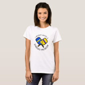 Funny Pickleball Pun KAN EEN DINKING PROBLEEM HEBB T-shirt (Voorkant volledig)