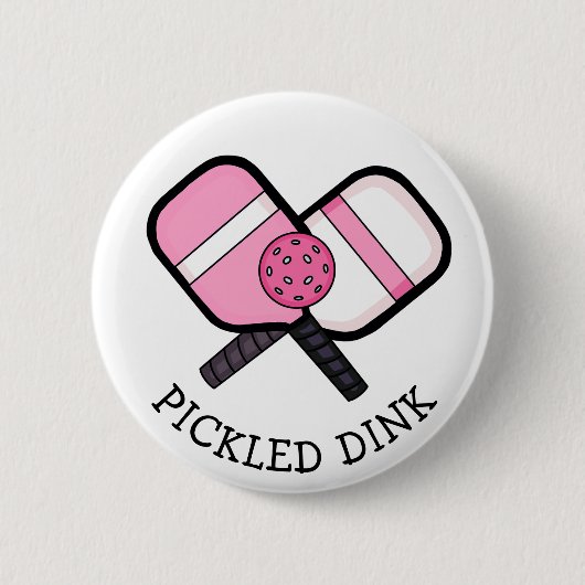 Funny Pickleball Pun Ronde Button 5,7 Cm (Voorkant)