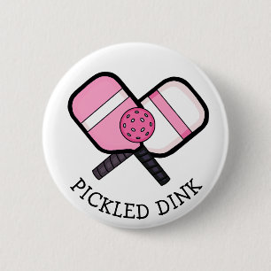 Funny Pickleball Pun Ronde Button 5,7 Cm