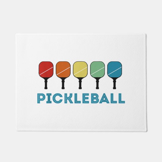 Funny Pickleball Retro Deurmat (Voorkant)