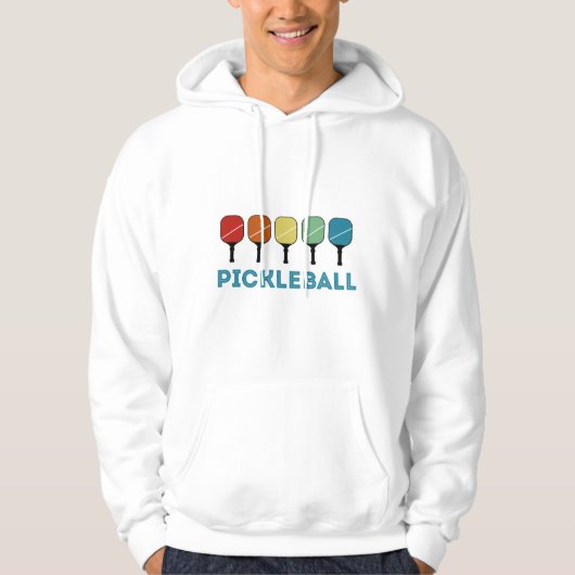 Funny Pickleball Retro Hoodie (Voorkant)