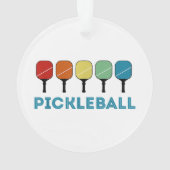Funny Pickleball Retro Ornament (achterkant)