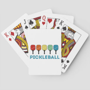 Funny Pickleball Retro Pokerkaarten