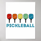 Funny Pickleball Retro Poster (Voorkant)