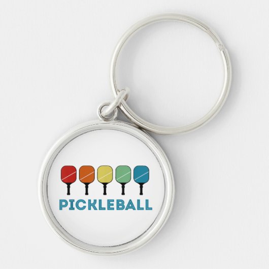 Funny Pickleball Retro Sleutelhanger (Voorkant)