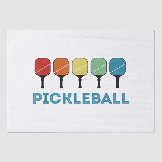 Funny Pickleball Retro Tissuepapier (Voorkant)
