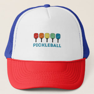 Funny Pickleball Retro Trucker Pet