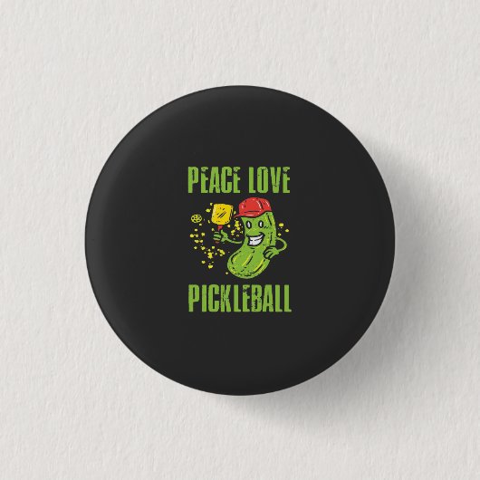 Funny Pickleball Ronde Button 3,2 Cm (Voorkant)