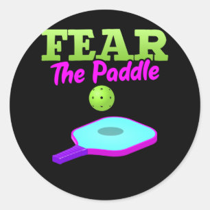 Funny Pickleball Sport Lover Paddle Ronde Sticker
