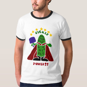 Funny Pickleball Super Hero Pickle T-shirt