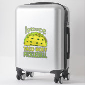 Funny Pickleball Taco Quote Sticker (Koffer)