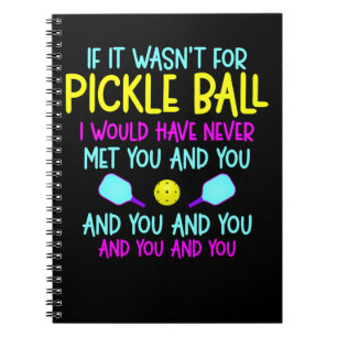 Funny Pickleball Team citeert Pickleball Player Notitieboek