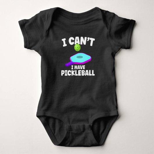 Funny Pickleball Training Joke Pickleball Player Romper (Voorkant)