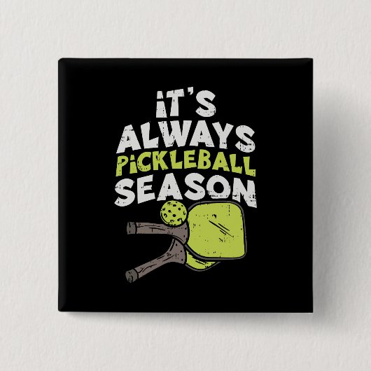 Funny Pickleball Vierkante Button 5,1 Cm (Voorkant)