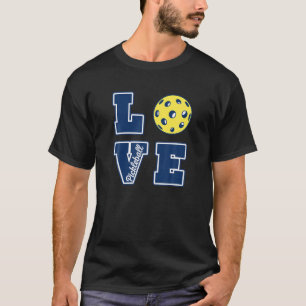 Funny Pickleball voor mannen - Ik hou van Pickleba T-shirt