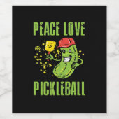 Funny Pickleball Wijn Etiket (Enkel label)