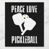 Funny Pickleball Wijn Etiket (Enkel label)
