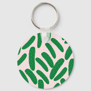 Funny Pickles Button Sleutelhanger