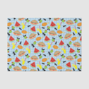 Funny Picnic Food Pattern Tissuepapier