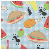 Funny Picnic Food Stof (Close Up)