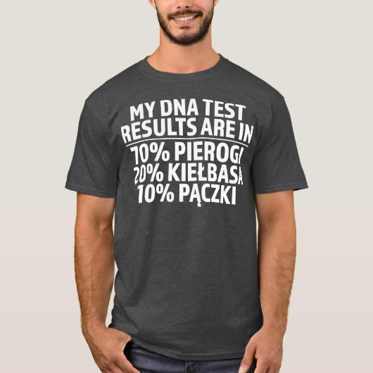 Funny Pierogi Kielbasa Paczki Poolse Dyngus Dag T-shirt (Voorkant)