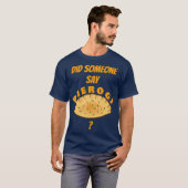 Funny Pierogi Pools voedsel T-shirt (Voorkant volledig)