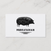 Funny  Pig Bacon Lover Humor Visitekaartje (Achterkant)