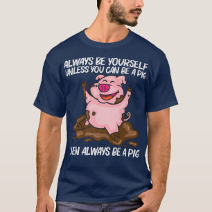 Funny Pig Design for Men Women Hog Farmer Boerderi T-shirt