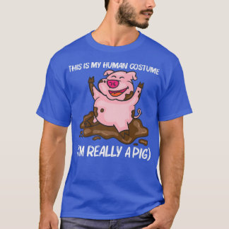 Funny Pig Design for Men Women Hog Farmer Boerderi T-shirt