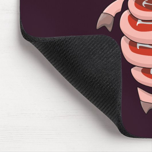 Funny pig die steaks zelf eet muismat (Hoek)