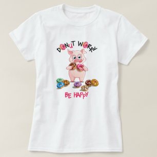 Funny Pig Donut Pun T-Shirt